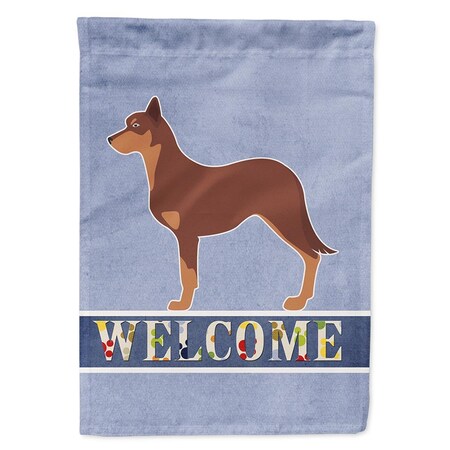 Australian Kelpie Dog Welcome Garden Size Flag